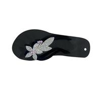 Tongs Claquettes Strass Fleur Femme Été Orthopedique Tong Sandales Compensee Pantoufles Épaisse Chaussons Antidérapants Pantoufle de Douche Claquette Salle de bain, Chaussures Sandale Piscine, Plage