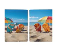 Tongs colorées pour passeport de plage, porte-cartes, étui de passeport de voyage, housse de passeport en polyuréthane, étui portefeuille pour passeport, housse de protection unisexe, style, Style :,
