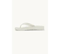 Tongs compensÃ©es Ã plateforme paillettes femme Ilse Jacobsen HornbÃŠk Blanc 37