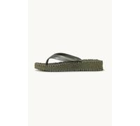Tongs compensÃ©es Ã plateforme paillettes femme Ilse Jacobsen HornbÃŠk Vert 37