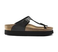 Tongs compensÃ©es femme Birkenstock Gizeh grooved Birko-Flor Noir 38