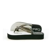 Tongs Compensée Blanc/Noir Femme Calvin Klein Jeans Beach Sandal 37