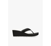 Tongs Compensées À Monogramme Th Wedge Beach Sandal/Black - 40