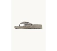Tongs compensÃ©es Ã plateforme pierres scintillantes femme Ilse Jacobsen HornbÃŠk Gris 37