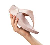 Tongs Compensées Femme Fitflop Lulu Rose