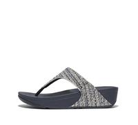 Tongs compensées femme FitFlop Lulu Shimmerweave Bleu 41