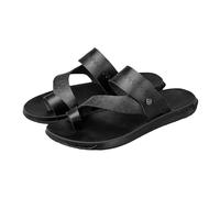 Tongs Confortables pour Homme, Correcteur D'hallux Valgus,Pantoufles Décontractées pour Gros Orteils,Tongs Orthopédiques Tendance pour La Marche(Black,46 EU)