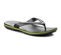 Crocs Unisexe Adulte Crocband Flip Tongs, Graphite/Volt Green, 37/38 EU