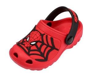 Tongs/Cultures de Jardin Spiderman Rouge pour Enfants 20-21 EU / 4 UK