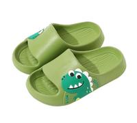 Tongs de bain pour enfant - Motif dinosaure - Chaussures de bain légères - Pour fille et garçon - Unisexe - Eva, 24-36 EU, 112 vert, 36 EU