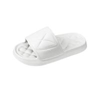 Tongs de bain pour homme et femme - Légères - Plates - Antidérapantes - Pour la maison - Chaussures nuages - Chaussures de douche - Chaussons d'été confortables - Sandales à claquettes, Blanc., 40 EU