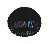 Tongs de calligraphie pour homme et femme - Réutilisables - Imperméables - Antidérapantes - Séchage rapide - Grande casquette pour cheveux longs et courts