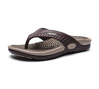 Tongs De Massage D'acupression Avec Soutien De La Voûte Plantaire Pour Hommes, Sandales De Réflexologie À Bout Ouvert Chaussures De Plage Respirantes Pour Pieds Plats Et Fasciite Plantaire ( Color : K