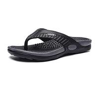 Tongs De Massage D'acupression Avec Soutien De La Voûte Plantaire Pour Hommes, Sandales De Réflexologie À Bout Ouvert Chaussures De Plage Respirantes Pour Pieds Plats Et Fasciite Plantaire ( Color : B