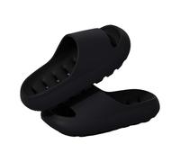 Tongs d'été antidérapantes pour femme, homme, piscine, plage, plage, chaussures unisexes, douches, confortables et décontractées, en caoutchouc, intérieur et extérieur, Noir , 41/42 EU