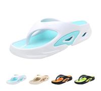 Tongs d'été confortables avec semelles épaisses, antidérapantes, semelles d'été, sandales orthopédiques confortables pour la plage et la piscine, bleu ciel, 36 EU