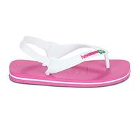 Tongs enfant filles Havaianas BABY BRASIL LOGO II Rose 21