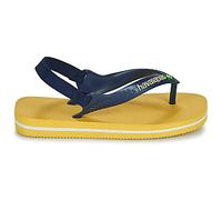 Tongs enfant filles Havaianas BRASIL LOGO II BABY Jaune 25 / 26