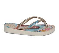 Tongs enfant filles Havaianas KIDS SLIM PRINCESS Doré 31 / 32