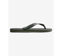 Tongs enfant Havaianas BrÃ©sil Logo Vert 33/34