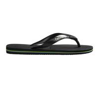 Havaianas Brasil Logo (Mini Me) Mixte enfant FlipFlop Black/Black 29 EU