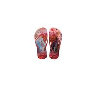Tongs enfant Havaianas Slim Frozen - rose brillant - La Reine des Neiges - confortables et résistantes 35/36