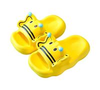 Tongs épaisses pour femme - Pour l'intérieur et l'extérieur - Antidérapantes - Pantoufles cool - Pour fille - 37, jaune, 33 EU