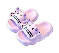 Tongs épaisses pour femme - Pour l'intérieur et l'extérieur - Antidérapantes - Pantoufles cool - Pour fille - 37, lilas, 30 EU