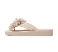 Tongs été avec Fleur 3D Sandales de Plage Plates à Entre-Doigt Claquettes décontractées pour Vacances Piscine Promenade et Quotidien Estival