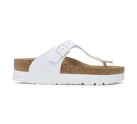 Tongs femme Birkenstock Gizeh PAP Flex Platform Birko-Flor Blanc 40