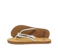 Tongs femme blanches - Roxy - Tressées avec noeud coulant - Dessus synthétique 36