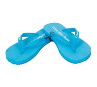Calvin Klein Jeans Tongs femme CK logo pantoufles de plage ou de piscine imprimé sur la dentelle ZW0ZW02432, CVZ Clear turquoise, 39