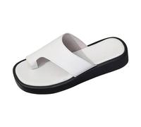 Tongs Femme Confortables Orthopediques À Talon Compensé Flip-Flop De Fleurs 3D Slipper À Bout Ouvert Antidérapantes Sandales À Enfiler Confortable Pied Large Chaussons De Plage pour Vacances Marche