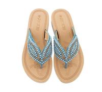 Tongs Femme de Plage Havaianas Ete Antidérapant Flip Flops Plates Confortable - Bleu - Adulte 36