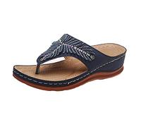 Tongs Femme été Femme Sandales Bout Ouvert Pour Extérieur Plage Randonnée Grande Taille Claquette De Marche Femme Orthopédique Plateforme Chaussures Antidérapantes Respirantes Bohême
