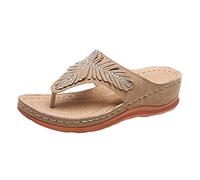 Tongs Femme été Femme Sandales Bout Ouvert Pour Extérieur Plage Randonnée Grande Taille Claquette De Marche Femme Orthopédique Plateforme Chaussures Antidérapantes Respirantes Bohême