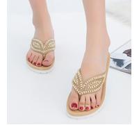 Tongs Femme Havaianas Ete Antidérapantes Plates Confortables - Beige Abricot 36