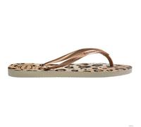 Havaianas Tongs femme Slim Animals – imprimé léopard – Beige – 40.5/42 EU