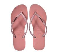 Tongs Femme - Havaianas - Slim Logo Metallic - Rose - Légères - Antidérapantes 37/38