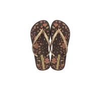 Tongs Femme - Ipanema - Happy X Classic - Or AK984 - Semelle souple - Imprimé floral 35/36