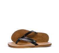 Tongs Femme - Roxy Jyll - Noir/Marron - Brides en Imitation Cuir - Semelle en Caoutchouc 39