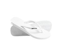 Superdry Tongs classiques vintage pour femme, blanc, taille S UE