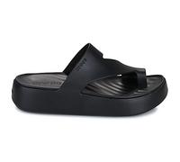 Crocs Femme Getaway Platform Toe Loop Sandales, Black, 36/37 EU