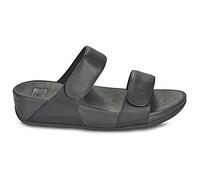 Tongs femmes FitFlop Lulu Adjustable Leather Slides Noir 38