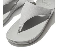 Tongs femmes FitFlop LULU SHIMMERLUX TOE - POST SANDALS Argenté 41