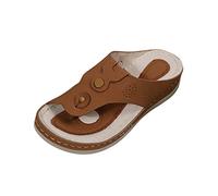 Tongs Femmes Sandales en Cuir de Mode été Avec Support de Orthopédique Tongs de Plage et Claquettes de Piscine Sandales Orthopédiques Hallux Valgus Ventes Flash de Printemps Chaussons Pas Cher