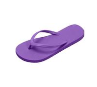 Tongs fines pour femme - Sandales plates pour femme - Convient pour l'été, la salle de bain, la plage, la piscine, la lumière - Tongs basiques en caoutchouc souple - Sandales plates pour femme, violet