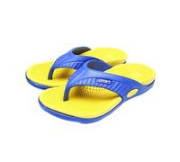 Tongs for hommes Massage Granule pantoufles confortables sandales de plage chaussures décontractées maison salle bain(Yellow,44)