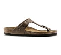 Tongs Gizeh Birkenstock - Marron - Boucle de serrage - Basse - Synthétique 35