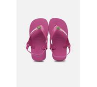 Tongs Havaianas Baby Brasil Logo II pour 21 Rose
